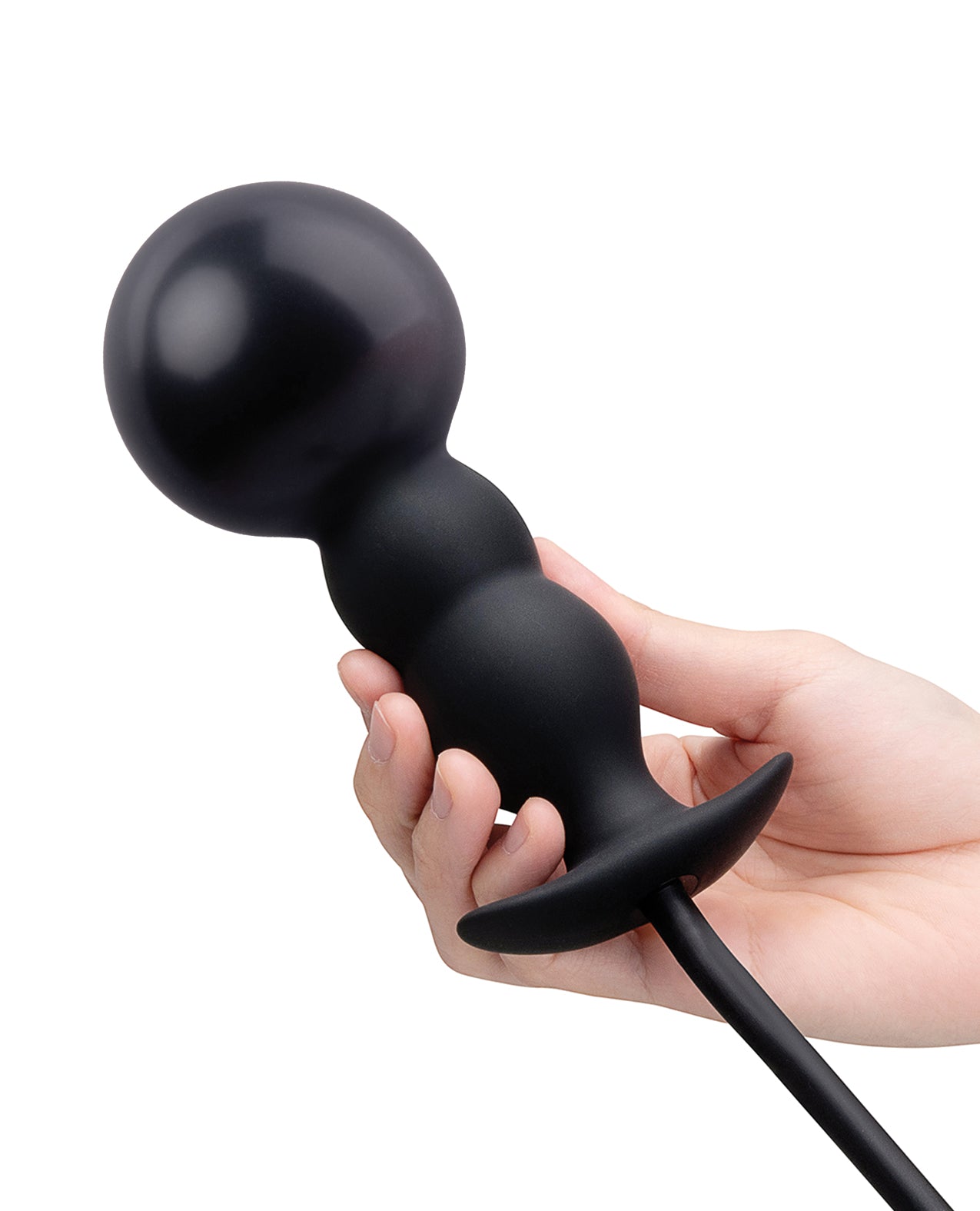 b-Vibe Beaded Inflatable Anal Plug w/Hand Pump