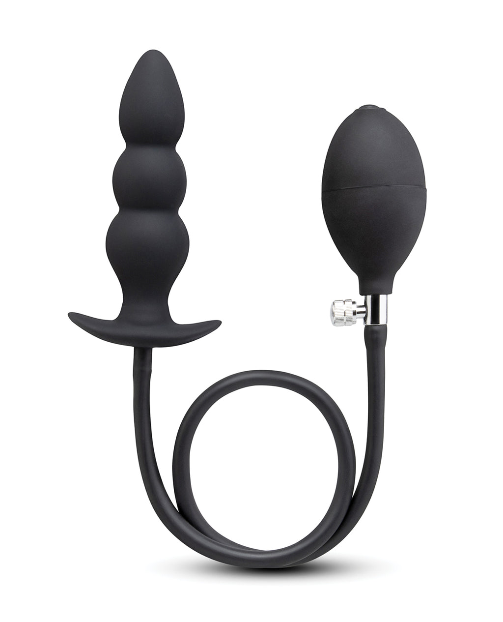 b-Vibe Beaded Inflatable Anal Plug w/Hand Pump