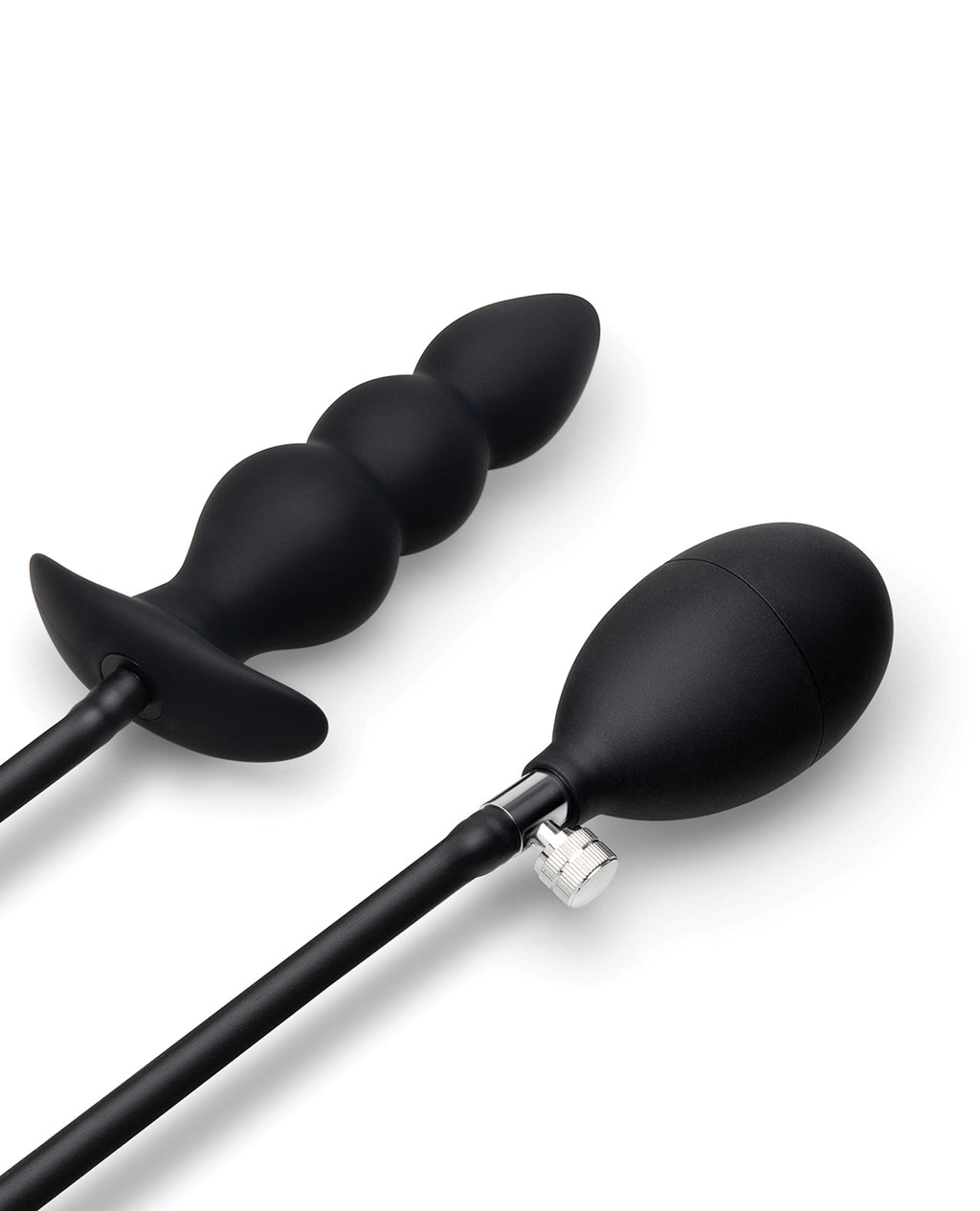 b-Vibe Beaded Inflatable Anal Plug w/Hand Pump